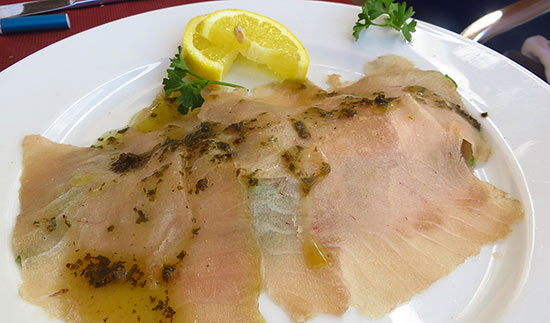 elite tuna carpaccio
