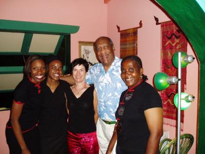 Bill Cosby Dining at Hibernia in Anguilla<br>Photo From: news.ai/web/hibernia