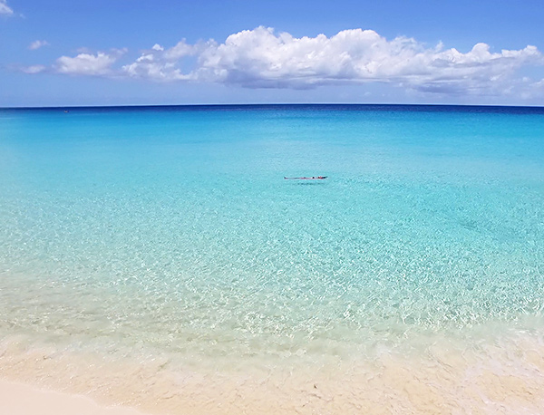 blue waters at tranquility beach anguilla