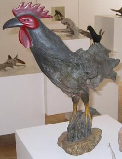 cheddie richardson carving of a rooster
