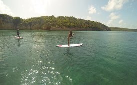 stand up paddleboarding in anguilla small version