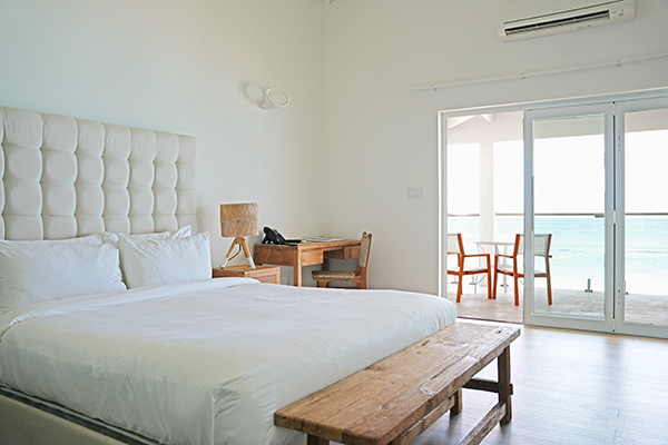 Superior Beachfront Suite living area at Manoah Boutique Hotel Anguilla