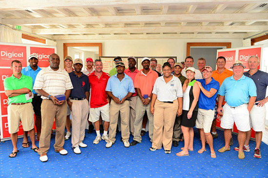 group shot of the first tournament held by anguilla chamber of commerce