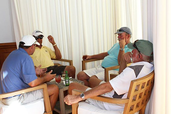 reception after acoci golf tournament in anguilla