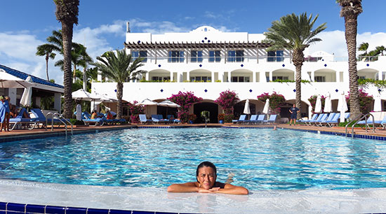 afternoon swim at cuisinarts pool