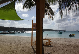 Anguilla beach bars dads bar and grill