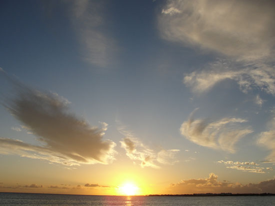Anguilla beaches, sunset