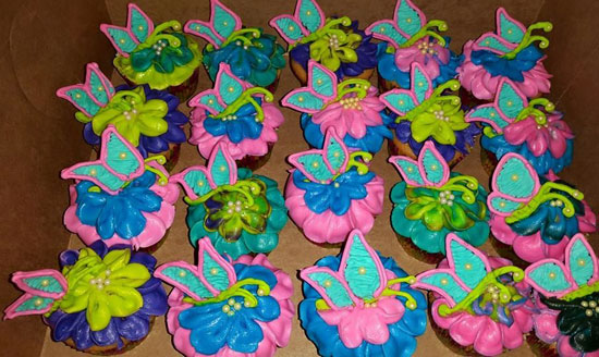 beautiful butterfly cupcakes