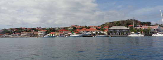 arriving in gustavia st. barths