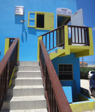 entrance to anguilla's little curry house