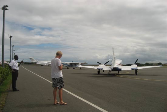 anguilla flights on tarmac