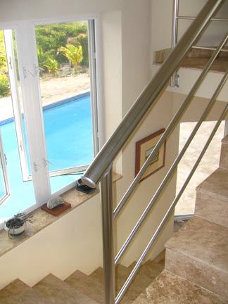 caribbean stairs of our anguilla home