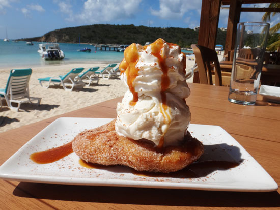 johnny cake sundae at sandbar