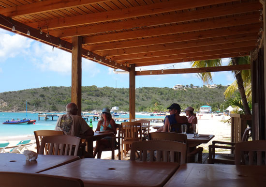 sandbar lunch time seating