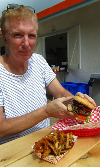 Anguilla restaurant, A Burger, Anguilla picnic