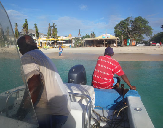 touching down on the mainland of anguilla