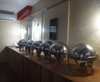 buffet area at spice of india