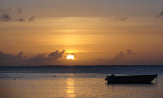 sunset on crocus bay