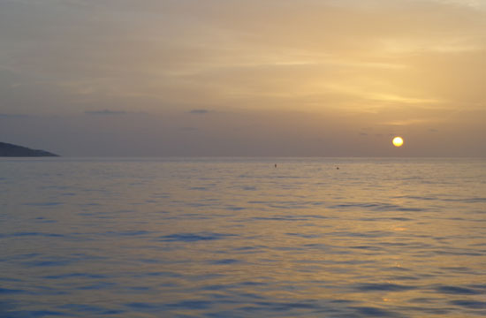 sandy ground sunset