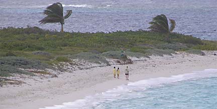 Tortue, photo of us on beach