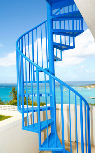 topaz villa staircase anguilla