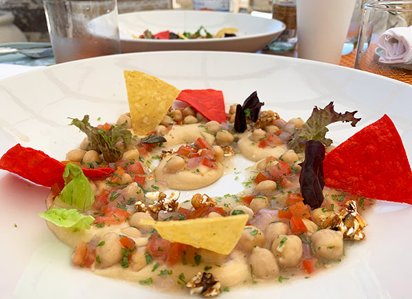 arequipa hummus salad at belmond