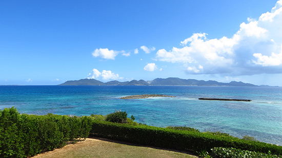 second floor view from beaches edge luxury villas