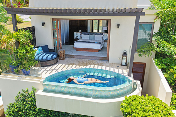 jacuzzi tub inside master suite at nevaeh villa