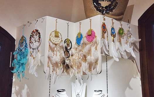 Dream catchers at Bijoux Boutique