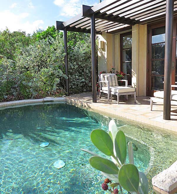 master bedroom terrace at bird of paradise villa