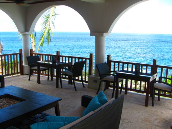 anguilla villa black pearl outdoor dining