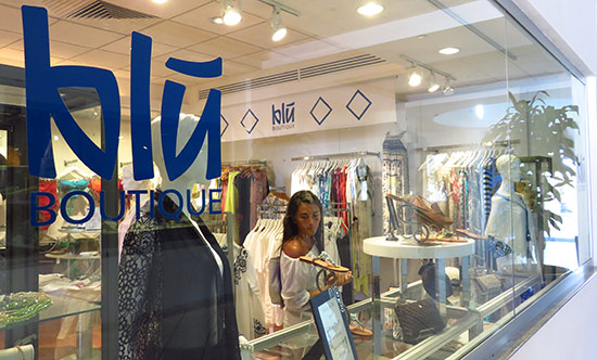 inside blu boutique at cuisinart