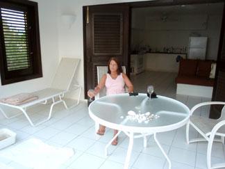 Anguilla hotel, Blue Waters, patio