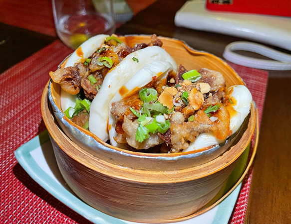 Confit Duck boa buns at Alina Restaurant