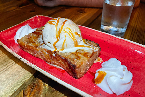 Bread Pudding of The Day at Bamboo House