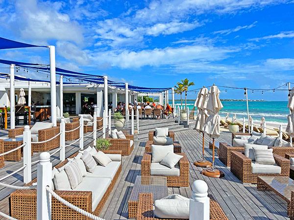 couch seating at breezes anguilla restaurant