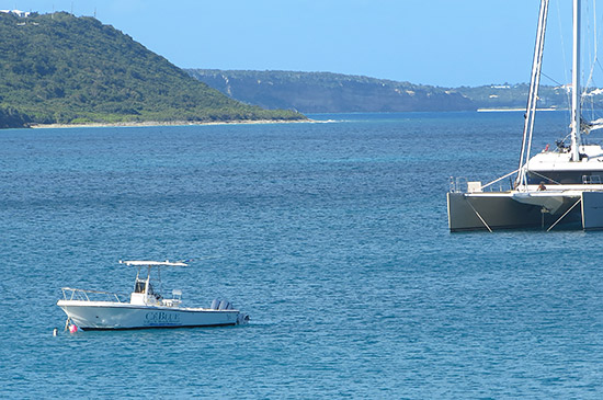 blue boat