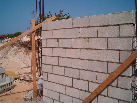 cement block wall