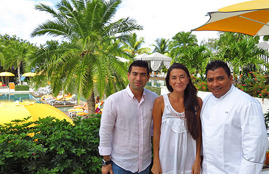 with chef ortiz and director of food and beverage jroge at malliouhana