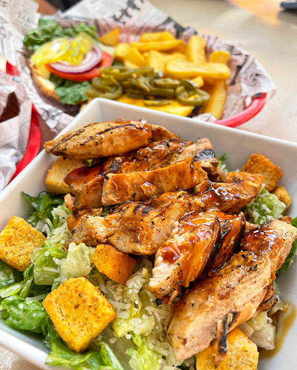 Grilled Chicken Caesar Salad at Buccaneer Beach Bar