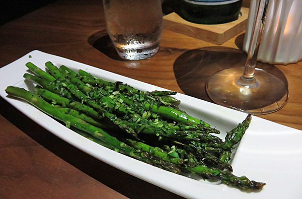 asparagus lemon gremolata at coba four seasons