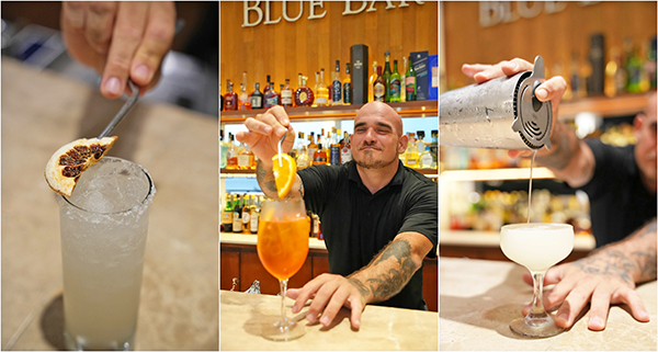Cocktails at Blue Bar at CéBlue in Anguilla