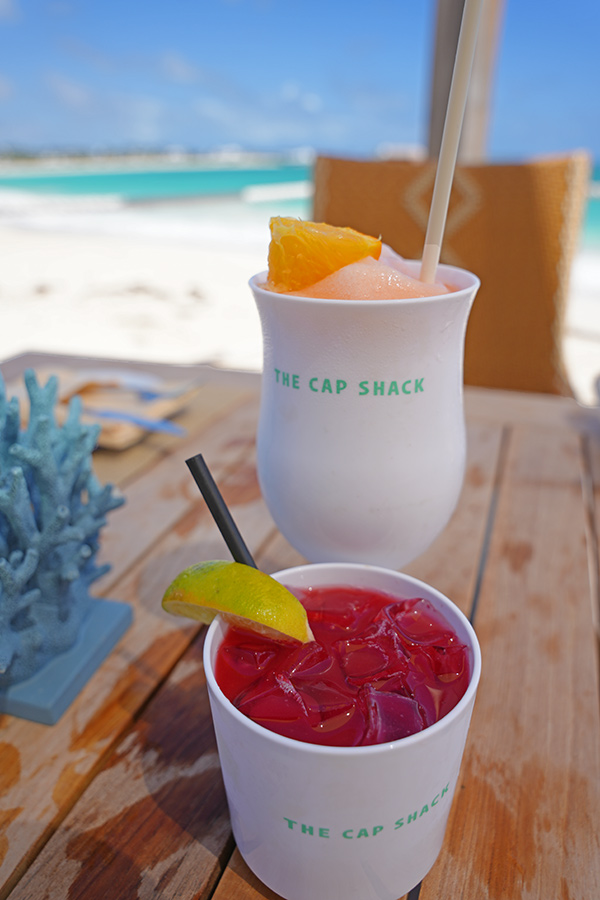 Cap Shack cocktails at Belmond Cap Juluca