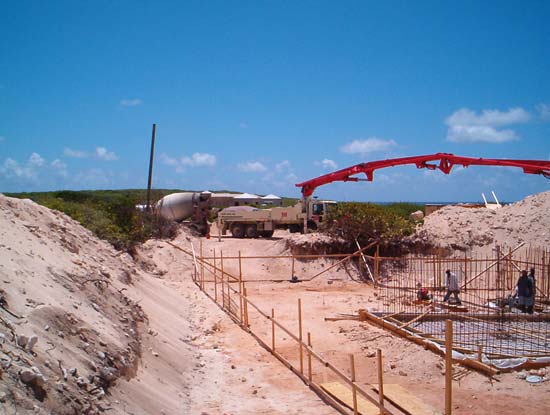 concrete pump truck