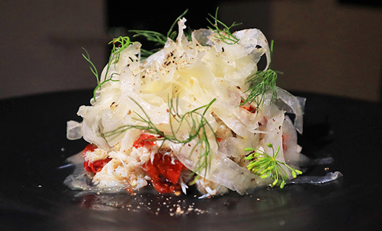 The Blue Swimmer Crab Salad at Santorini 