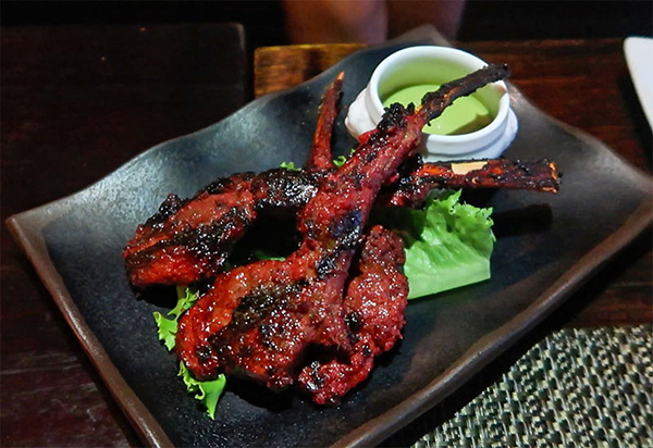 tandoori lamb at davida