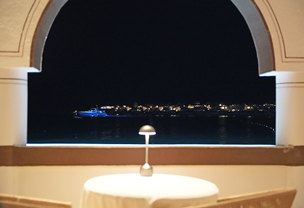 table at Pimms at Cap Juluca, A Belmond Hotel