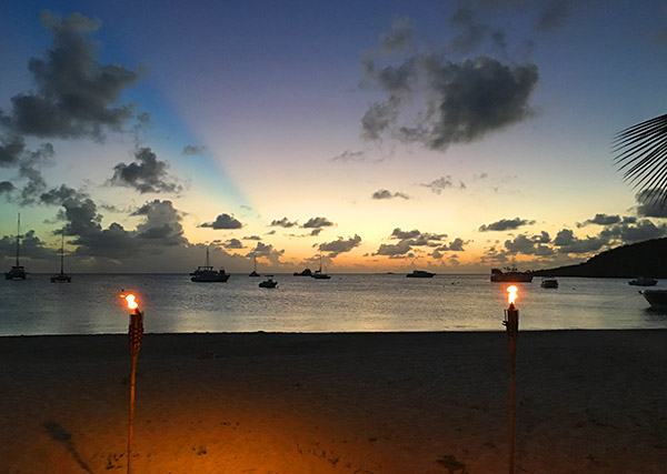 a sandy ground sunset seen from dolce vita