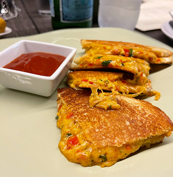 Egg-Chili Cheese Toast at Jai's Contemporary Fusion Cuisine