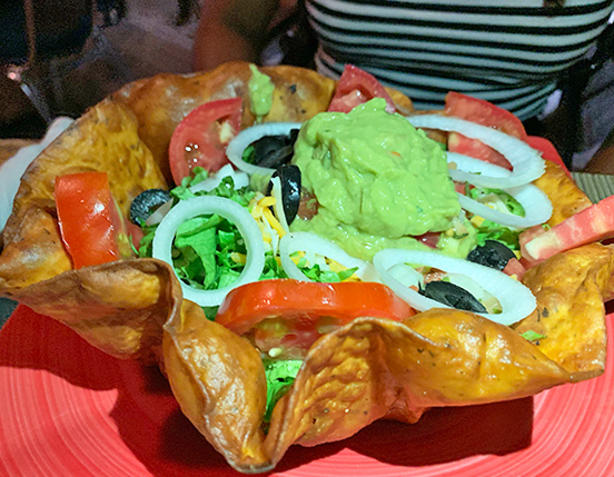 elvis  Fresh Taco Shell Salad